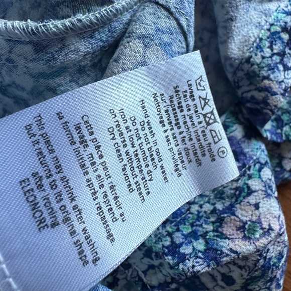 ROUJE sz36/US4 NWOT Eleonore Blouse slight puffed sleeves - Picture 12 of 12